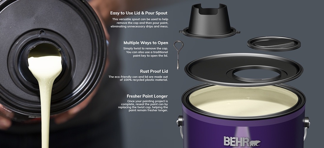 BEHR MARQUEE 1 gal. PPU2521 City Rain Matte Interior Paint & Primer